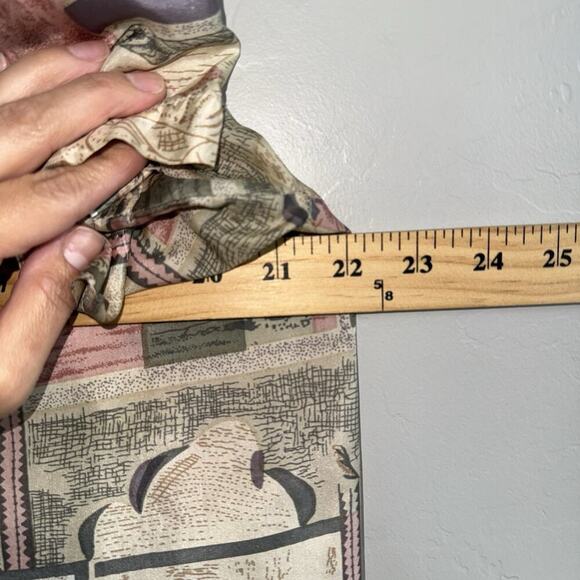 Vintage Stunt Petite 100% Silk Woman Blouse PL Pink Purple Floral Short Sleeve - Picture 4 of 7